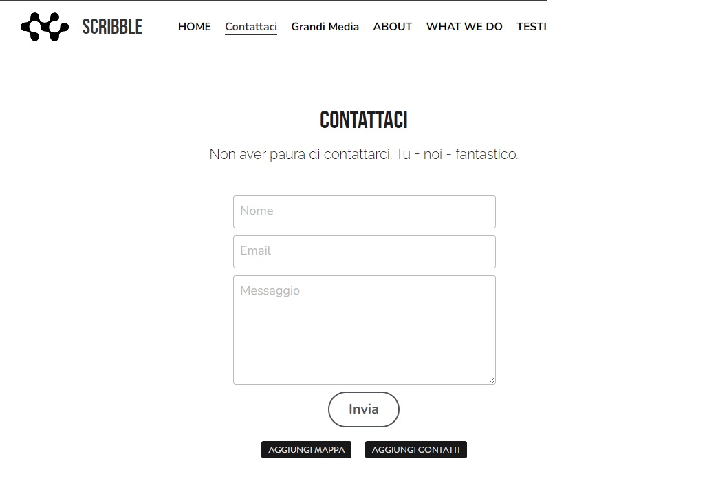 Pagina creazione Contattaci , Strikingly Pagina creazione Contattaci , Strikingly